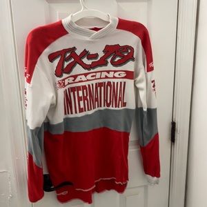 Vintage motocross jersey tx-70 racing international size small long sleeve